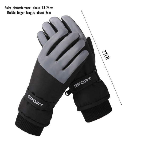 Naisten Pehmohanskat Lumilauta Ski Gloves GREY grey
