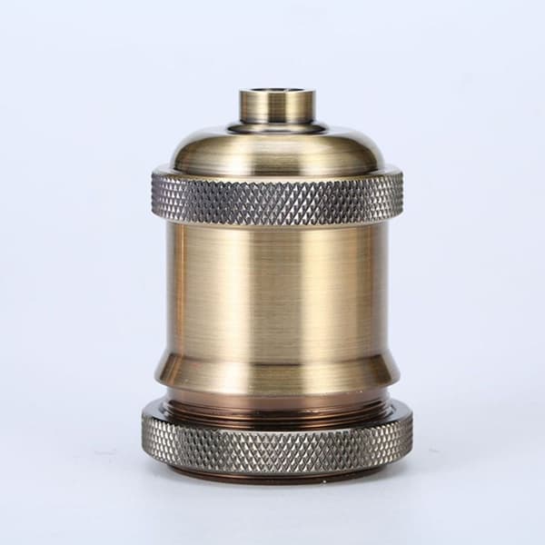 Lyspæreholder Lampeholder BRONSE Bronze