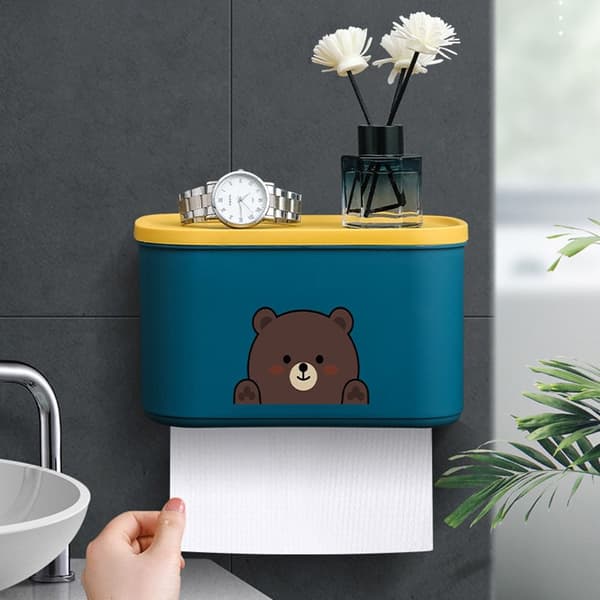 Tissue Box Toiletpapir Holder BLÅ Blue
