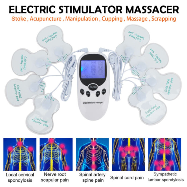 Elektrisk massageapparat Tens Machine Massager Puls