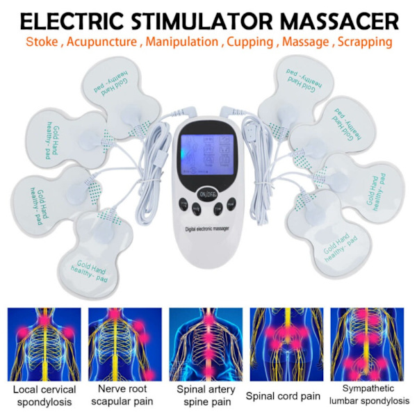 Sähköhierontalaite Tens Machine Massager Pulse