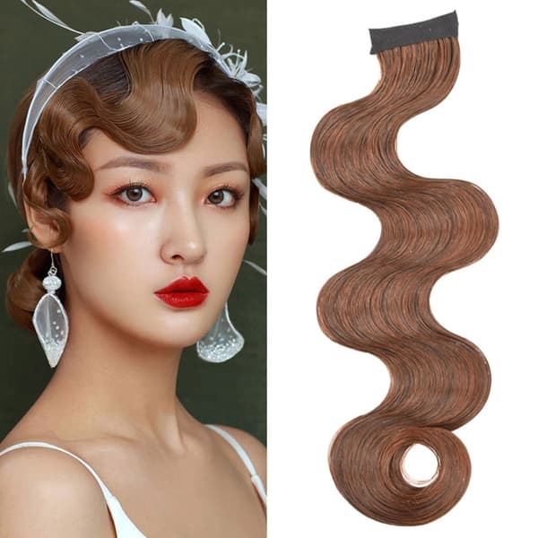 Hårstycke Retro Bangs BRUNT brown