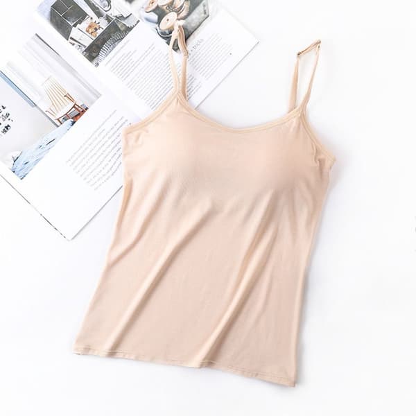 Spaghetti Strap Vest Basic Vest APRICOT XL apricot XL