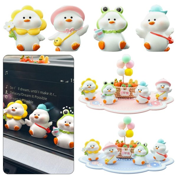 Happy Duck Car Ornament Auton sisustustarvikkeet F F F