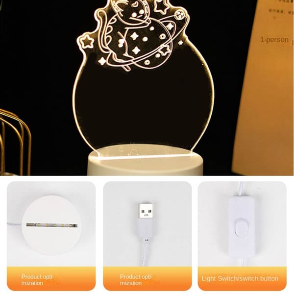 Led-meldingstavle Akrylnotatavle 9 9 9