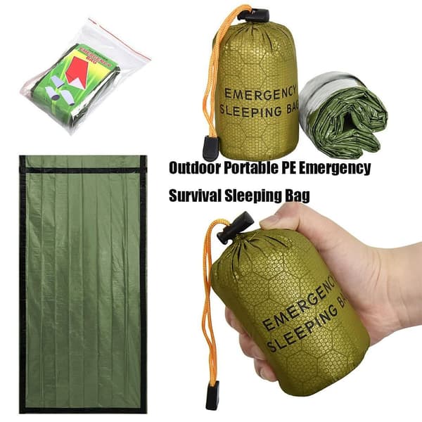 PE Emergency Bag Survival Sleeping Bag 2 2 2