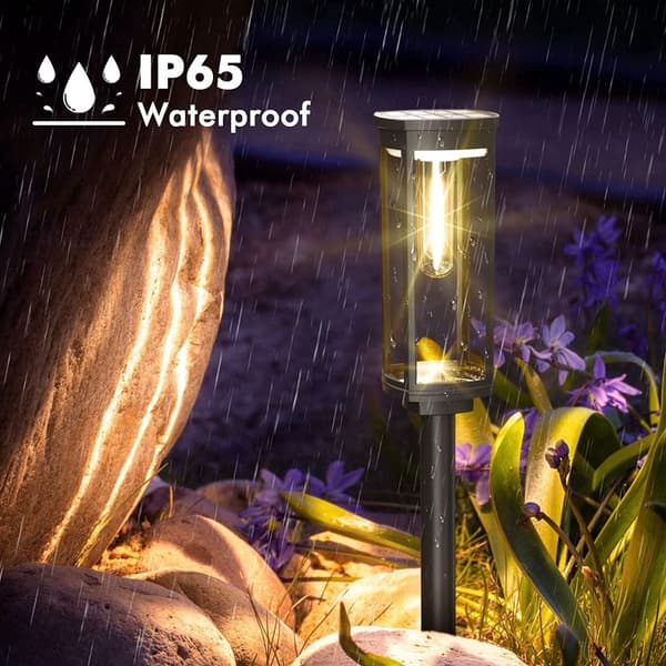 2kpl Solar Pathway Lights Outdoor Bright