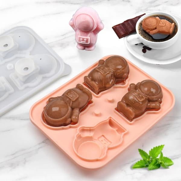 2 st Astronaut Ice Cube Form av tratttyp astronaut&penguin