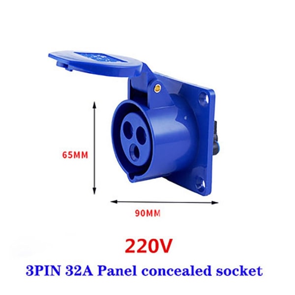 Industrial Plug and Socket -liitin 32A 32A 32A