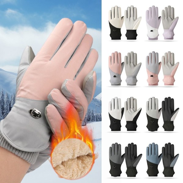 Ratsastushanskat Ski Gloves VALKOINEN White