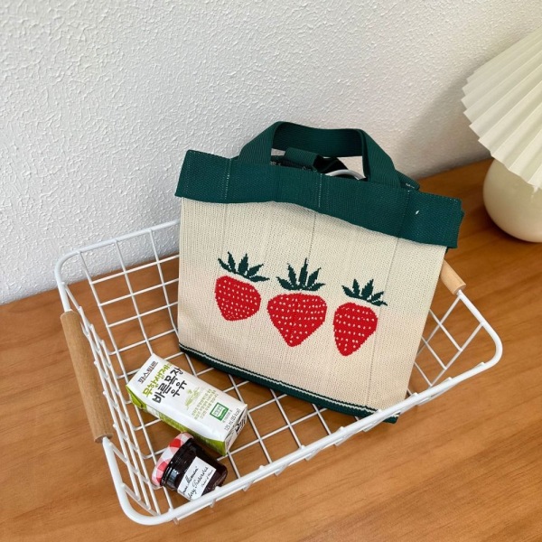 Kudottu laukku Crossbody Laukku VIHREÄ green
