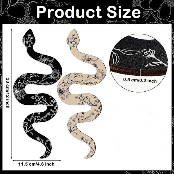 Trä Snake Dekor Väggdekoration Rumsdekor