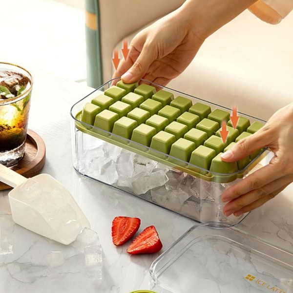 Ice Cube-bricka Ice Cube Maker mould LILA 32 GASTER 32 RASTER Purple 32 Grids-32 Grids