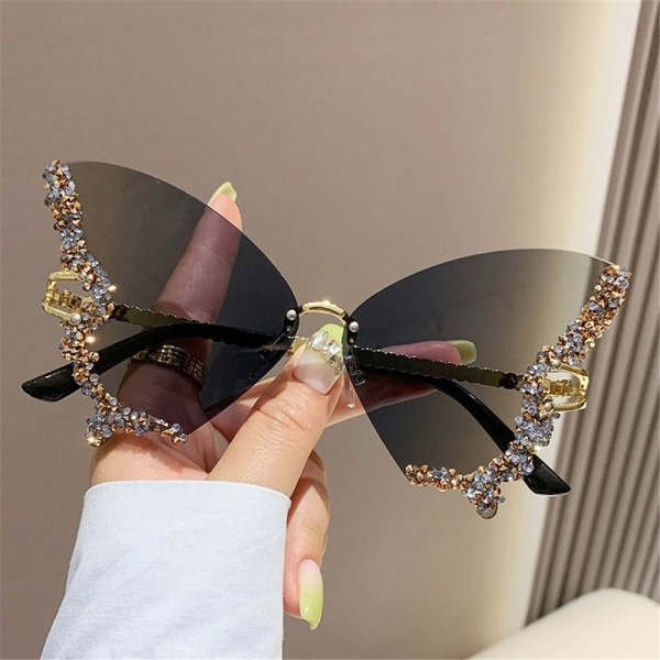 Butterfly solbriller Lilla solbriller for kvinner BLÅ BRUN Blue brown