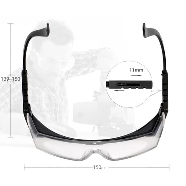 3 STK Protect Goggles Arbeidssikkerhetsglass BLÅ BLÅ blue