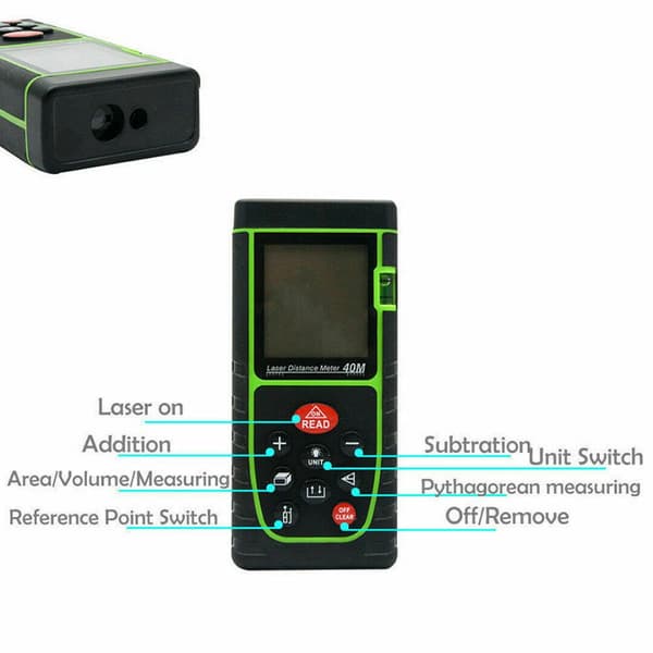 Handhållen Laser Point Digital Mät Avståndsmätare