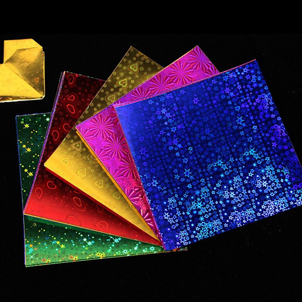 50 kpl Neliönmuotoinen Origami Paperi taittopaperi PEARLESCENT PEARLESCENT Pearlescent