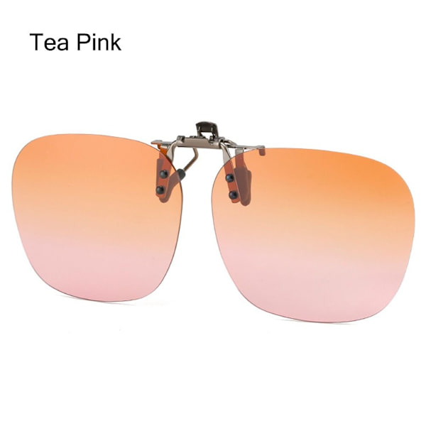 Clip-On Polarisoidut aurinkolasit Flip-up aurinkolasit Tea Pink