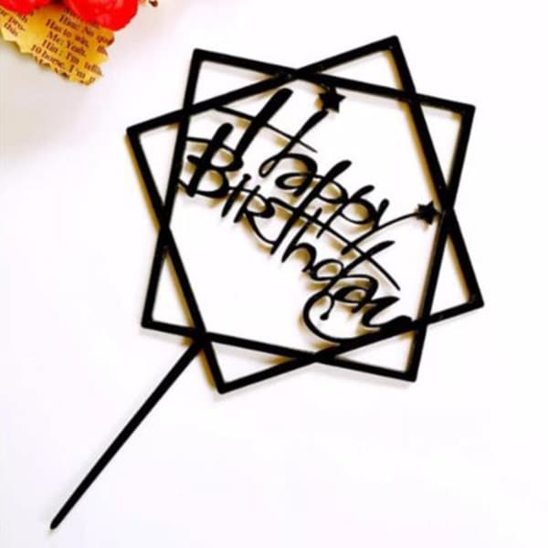 Cake Topper Akryldekorasjon 02 02 02