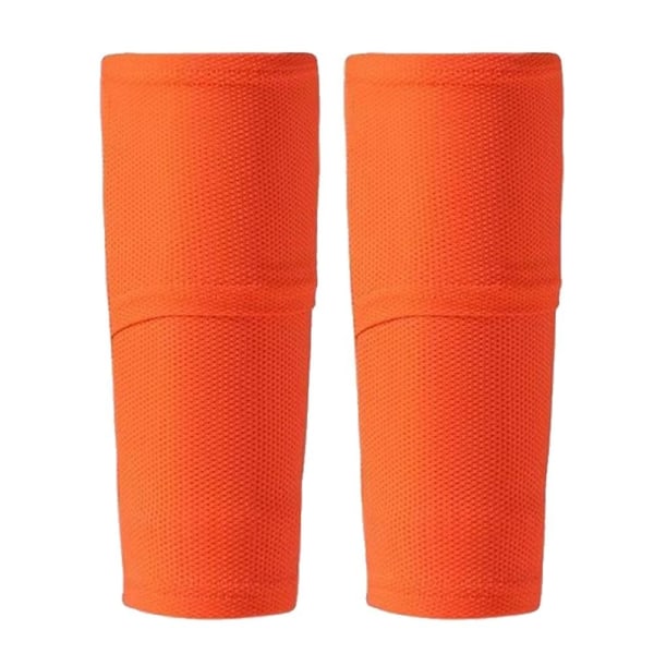 Fodbold skinnebensholder Fodbold skinnebensbeskytter Cover ORANGE M orange M