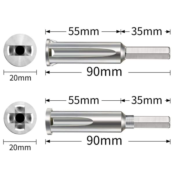4 stykker Wire Twist Tools Wire Tripper og Twister 4 Square 5