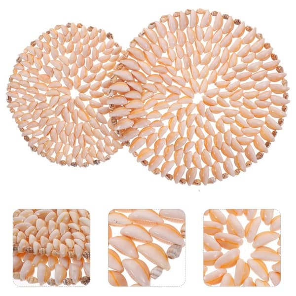 2 kpl Seashell-lasinalusen pidike Hot Pot -pidikkeen pyöreä pidike