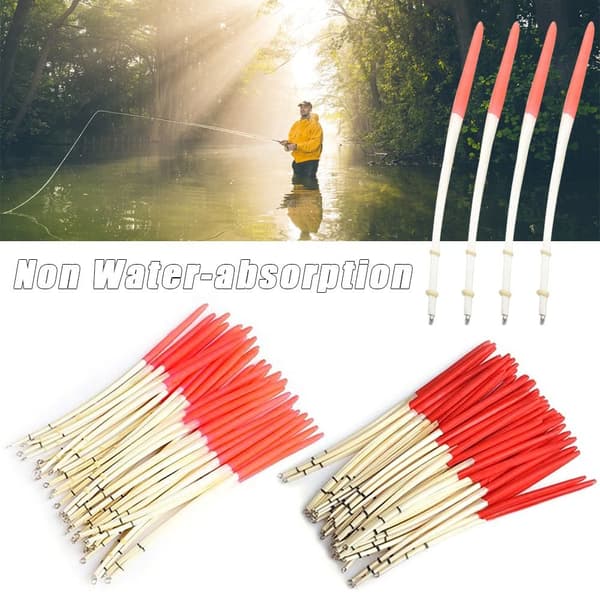 Feather Fishing Float Stenfiskeri SORT RØD SORT RØD Black Red