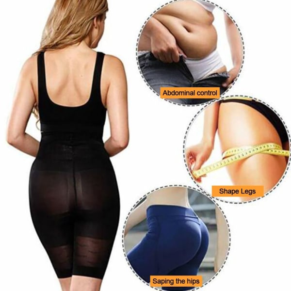 Body Shaper Høy midje SVART L Black L