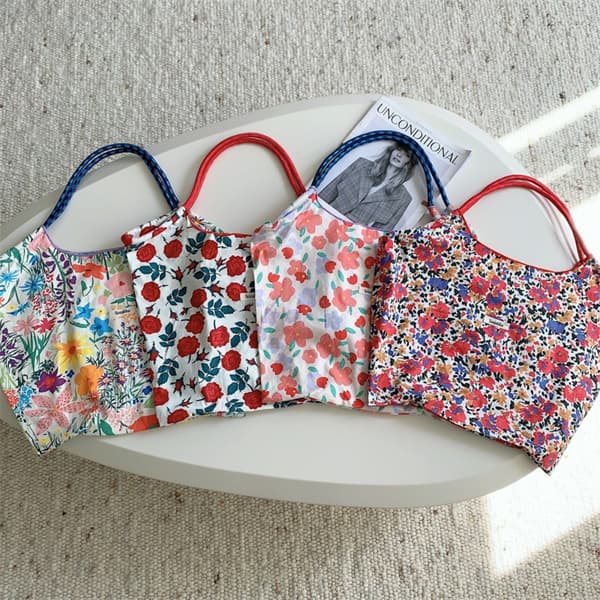 Canvas axelväska Shoppingväskor 4 4 4