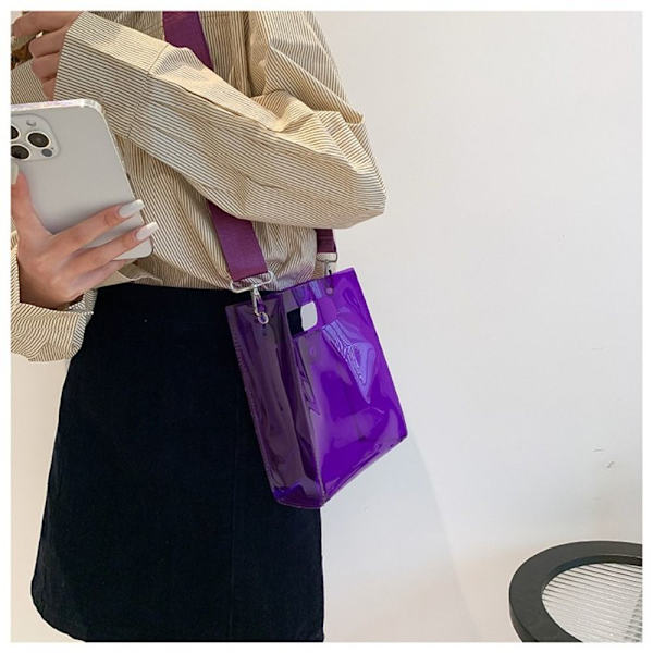 Skuldertaske Messenger Bag LILLA purple