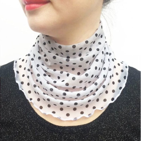 Silkeskjerf False Collar SVART SVART black