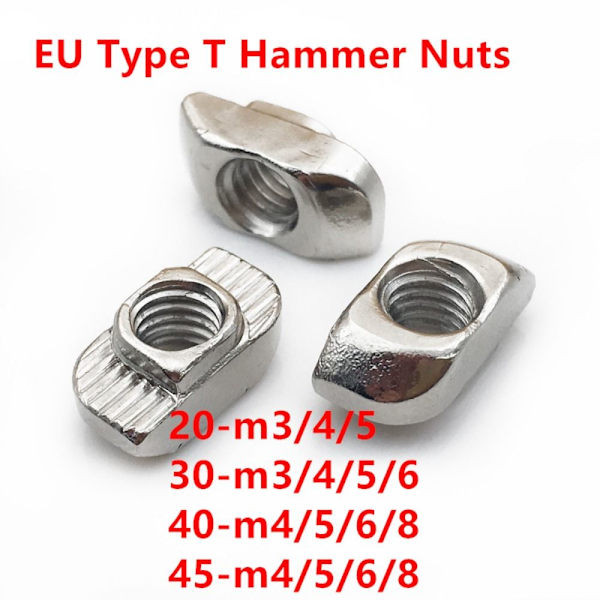 10st hammarformade muttrar T muttrar M440 SERIES 40 SERIES M440 Series