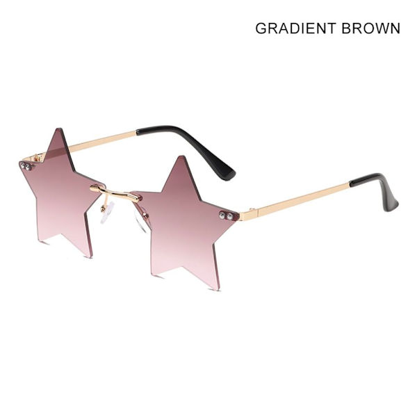 Reunattomat aurinkolasit Star Shape GRADIENT BROWN GRADIENT BROWN Gradient Brown
