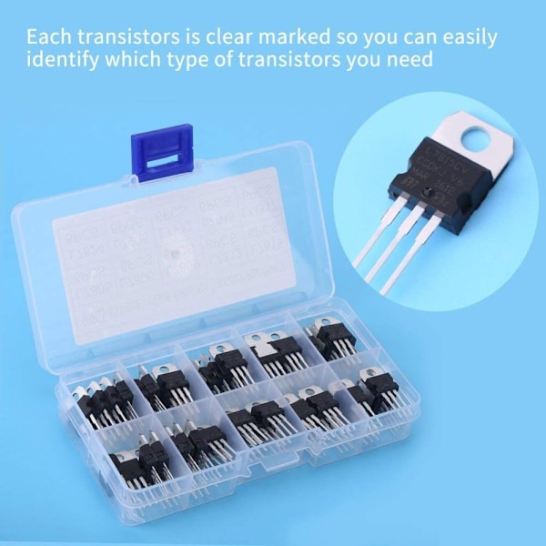 60 stk Power Transistor Sortiment Triode Spændingsregulator