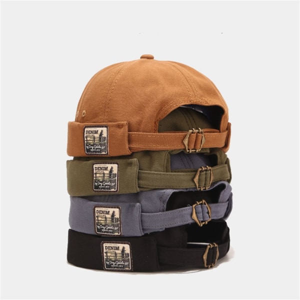 Menn Docker Cap Retro Dome Melon CAMEL Camel