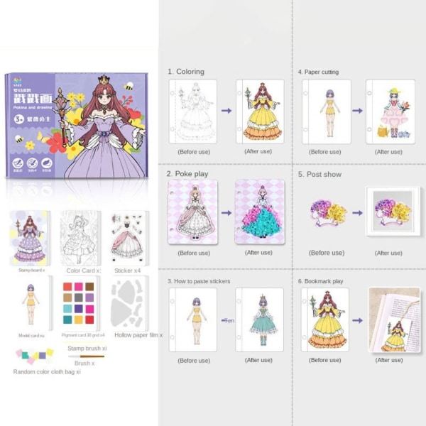 Poke Art DIY-leksaker Utbildning Poke Painting 2 2 2