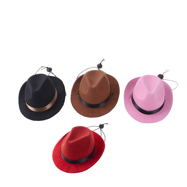 Pet Dog Cowboy Hat Hunde Caps RØD Red