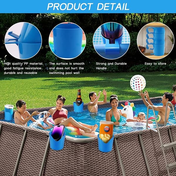 Poolside kopholdere Ophæng Container 2STK 2STK 2pcs