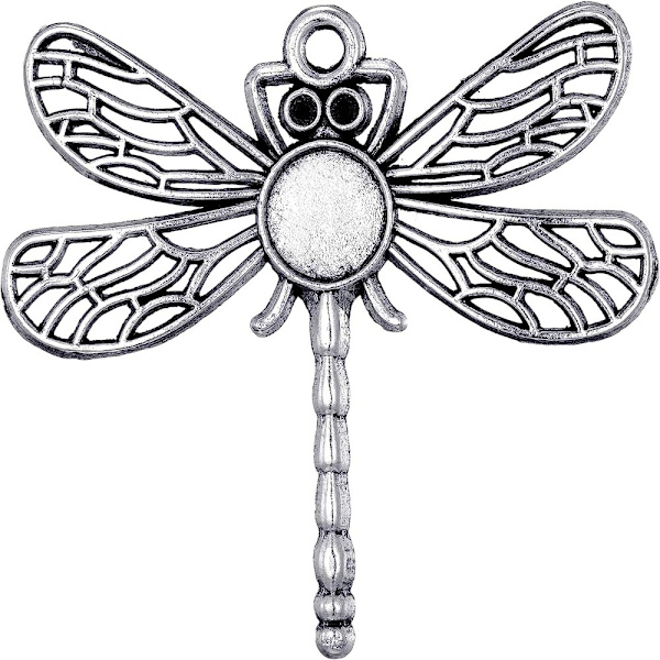 Pyöreä sudenkorento-riipustarjottimet Dragonfly-riipus