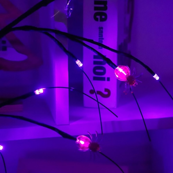 LED-lampa i björkträdsform, simulering av träd, rottinglampa ARANEID