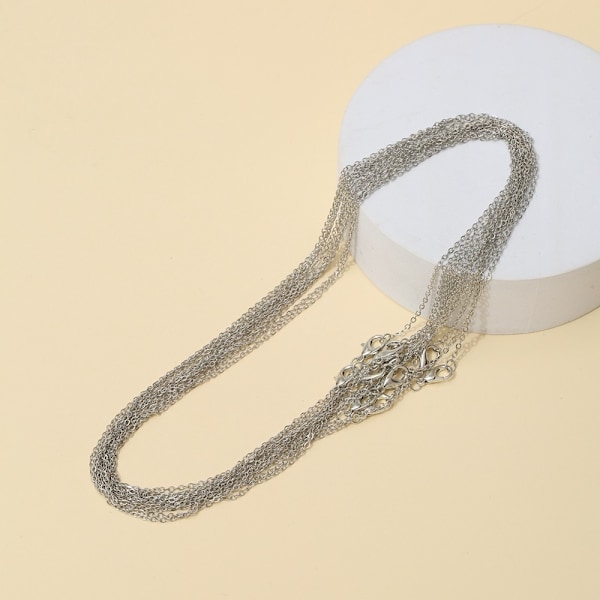 12 stk Halskæde Cross Chain Belagte snoede halskæder 12pcs