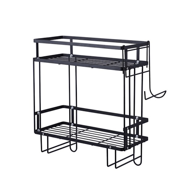 Opbevaringshylde Space Saver Organizer SORT Black