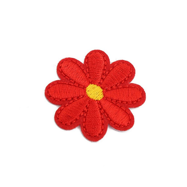 40 STK Blomsterbroderede Patches Broderipuder KAFFE coffee