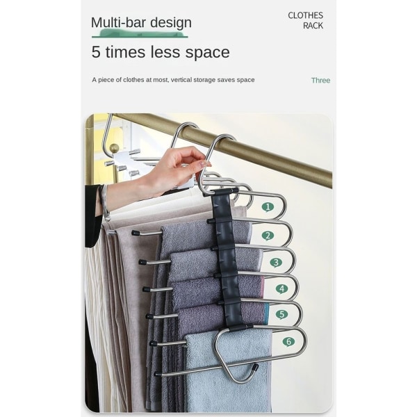 Magic Pants Hangers Magic Trouser Hangers Klädställ Organizer