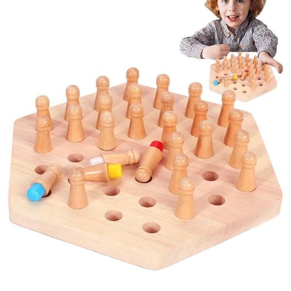 Color Memory Chess Sticks Brädspel 36 capsules