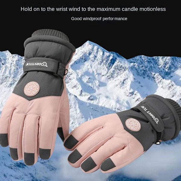 Naiset Pehmohanskat Lumilauta Ski Gloves PINK pink