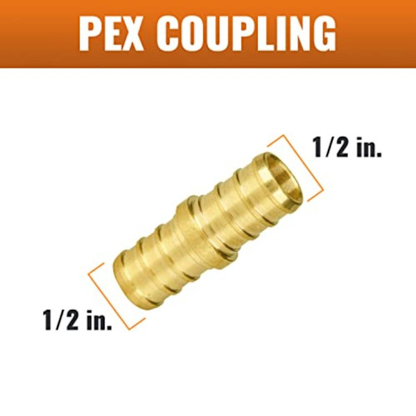 12 pakke PEX Fittings Kopling Connector Crimp Fittings