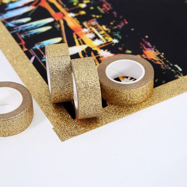 5 Rulla Glitter Film Tape Sparkle Teippi GOLD 5ROLL 5ROLL Gold 5Roll-5Roll
