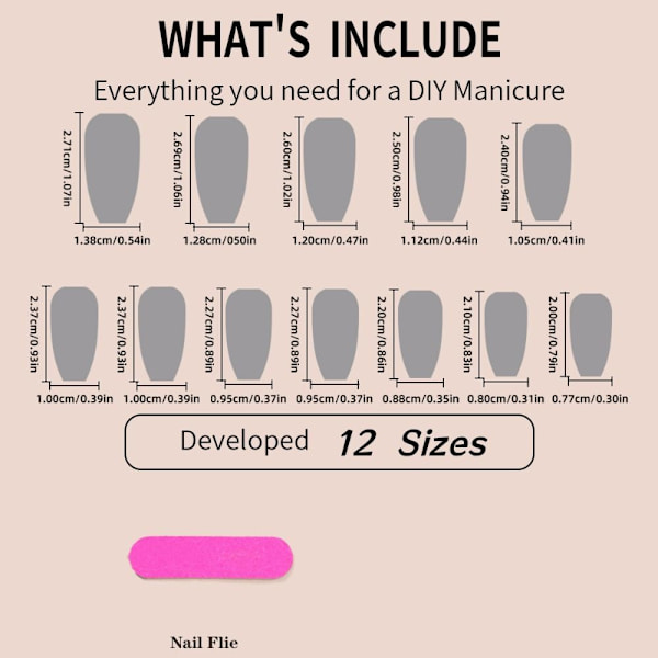 Almond Fake Nails False Nail 4 4 4