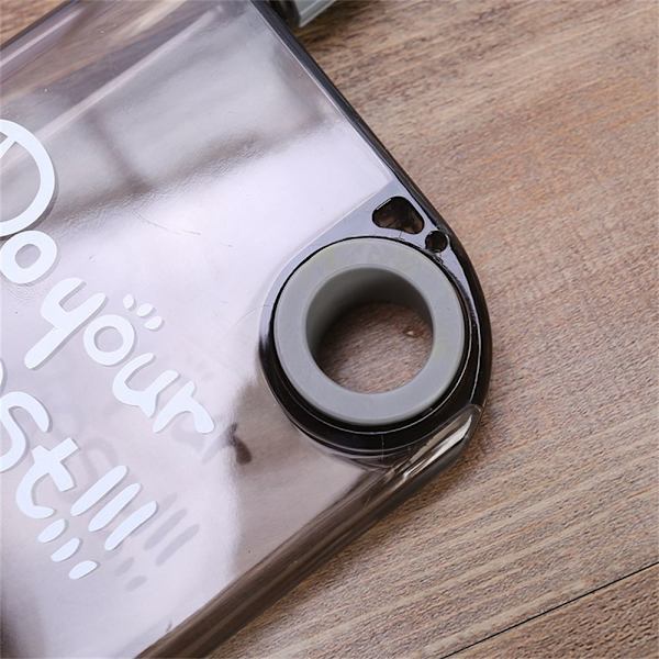 Litteä vesipullo juomapullo läpinäkyvä transparent